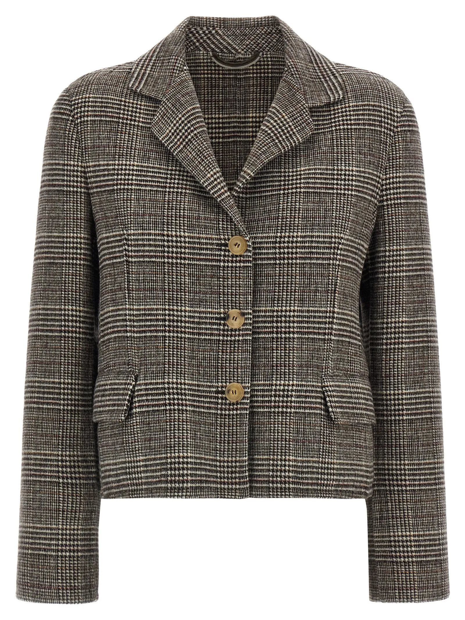 Blazer cropped Check sold by Lord & Taylor