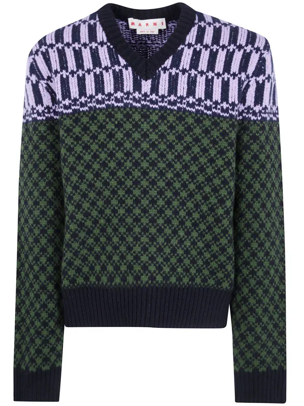 V NECK SWEATER made by Marni