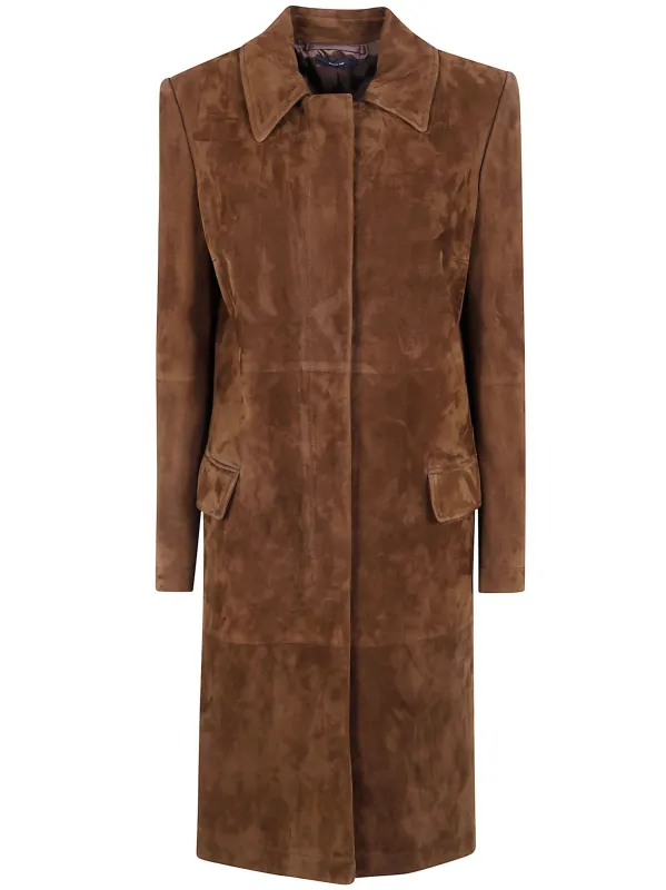 FULL GRAIN LAMB SUEDE MACKINTOSH COAT made by Tom Ford