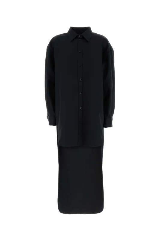 BLACK POPLIN DRESS SHIRT made by Balenciaga