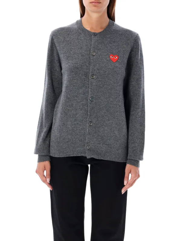 COMME DES GARÇONS PLAY RED HEART CARDIGAN made by Comme des Garcons PLAY