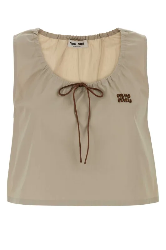 SAND PANAMA TOP made by Miu Miu