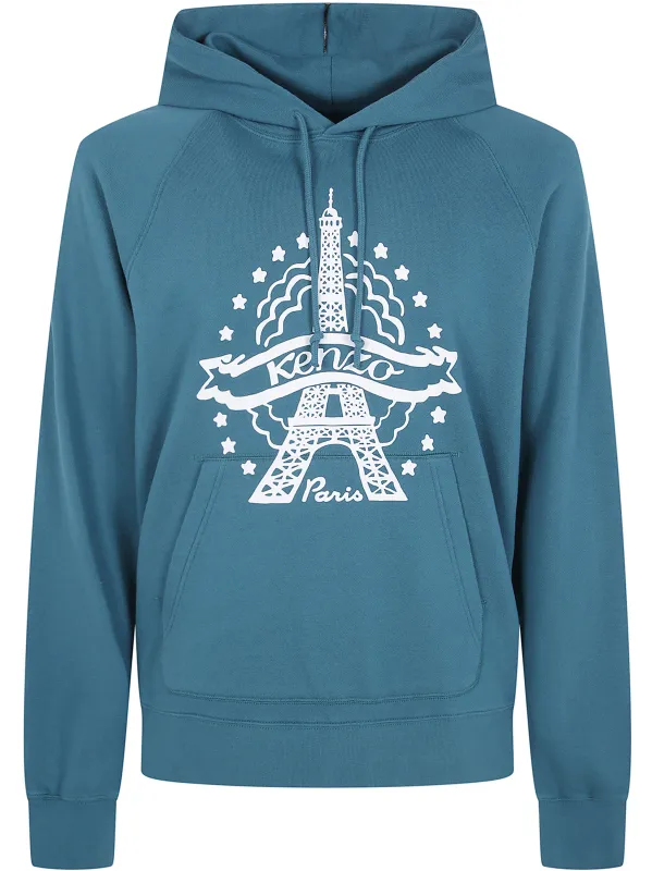 " EIFFEL TOWER DESIGN" CLASSIC HOODIE made by Kenzo