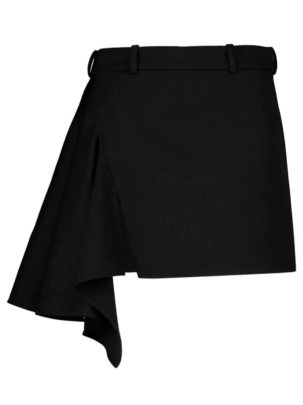 MINIGONNA CON SPACCO IN LANA made by Givenchy