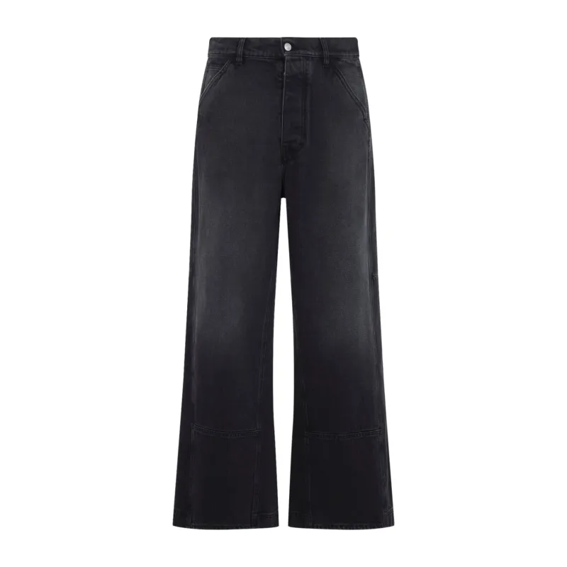 BLACK DENIM WORKWEAR TROUSERS made by Marni