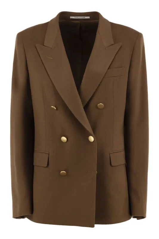DOUBLE-BREASTED CASHMERE BLAZER made by Tagliatore