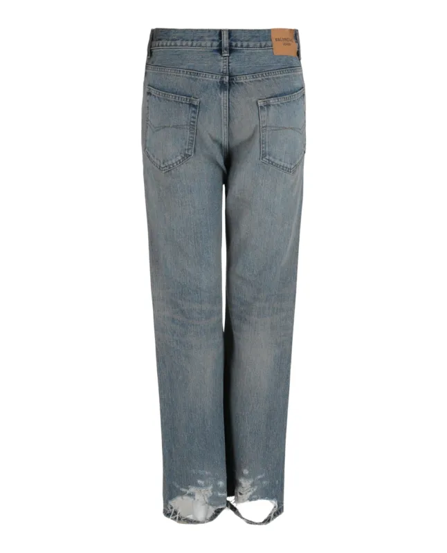 Organic Selvedge Flared Jeans made by Balenciaga