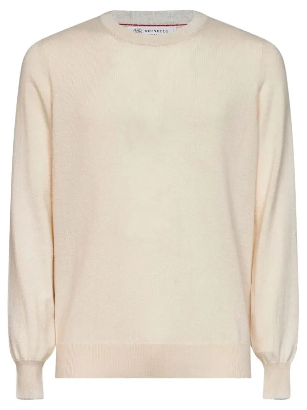 CASHMERE CREW NECK SWEATER made by Brunello Cucinelli