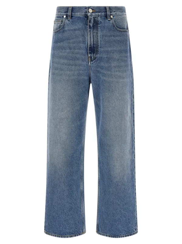 'FF' patch jeans Saddlery made by Fendi