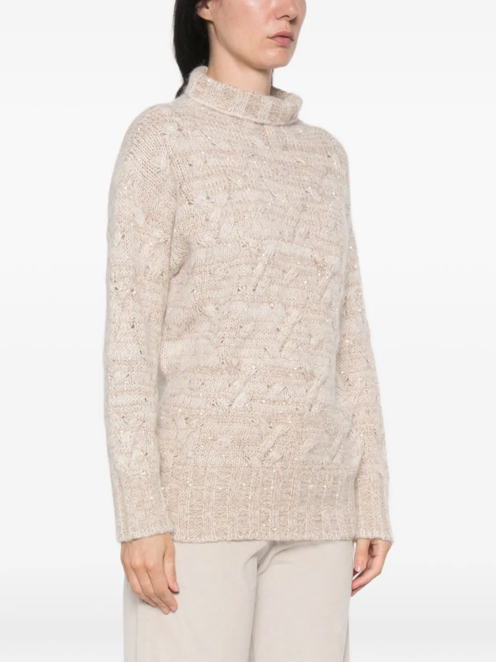 WOOL BLEND TURTLE-NECK SWEATER sold by Lord & Taylor product image thumbnail 4