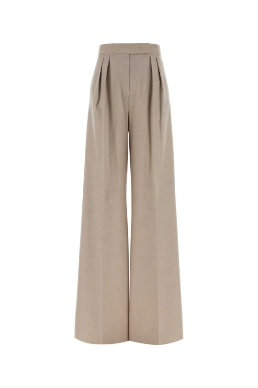 SAND STRETCH CASHMERE ZULIA WIDE-LEG PANT made by MaxMara