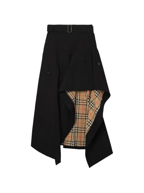 ASYMMETRIC MIDI TRENCH SKIRT made by Burberry