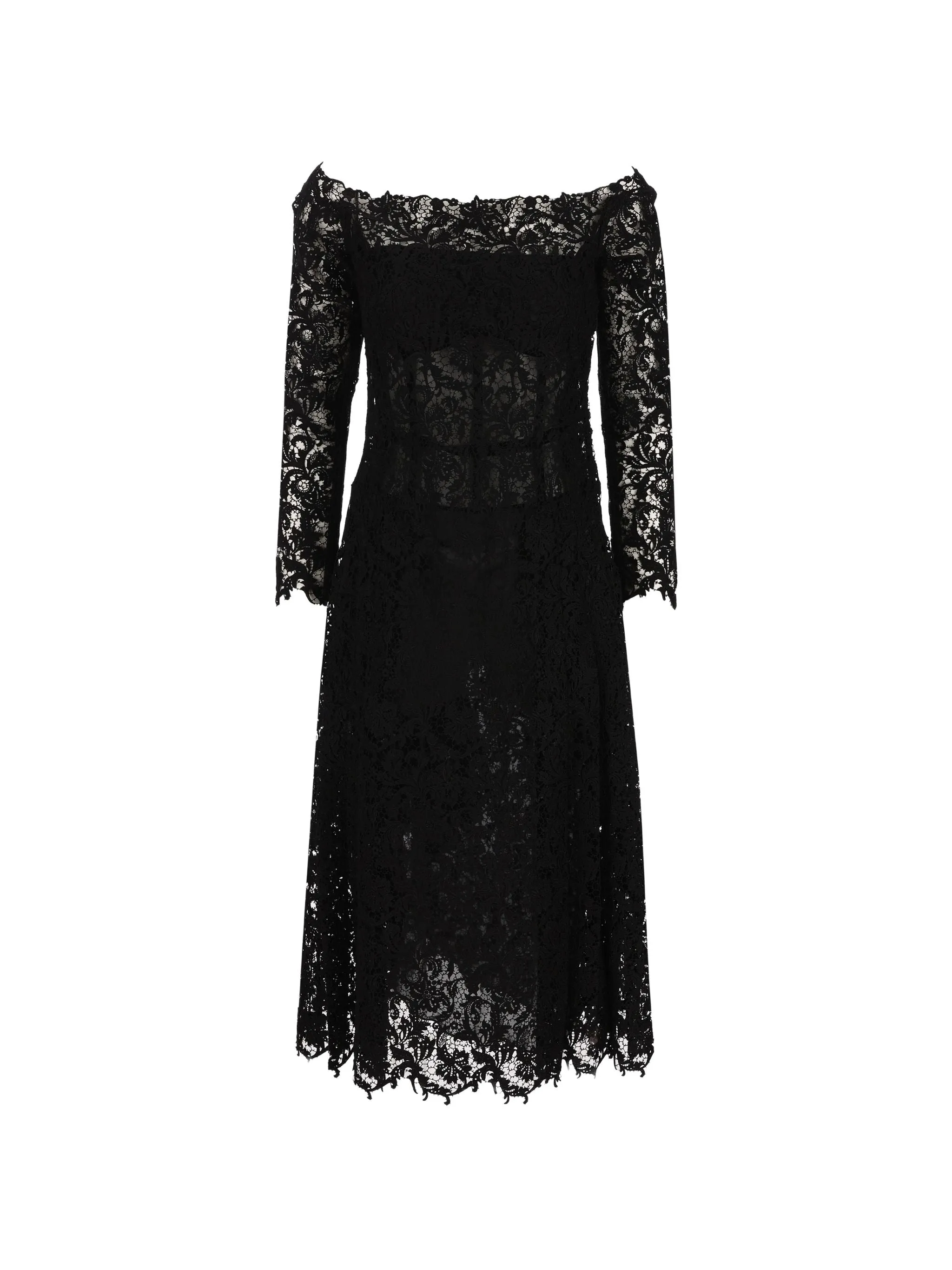 FENDI MACRAME LACE OFF-SHOULDER DRESS sold by Lord & Taylor