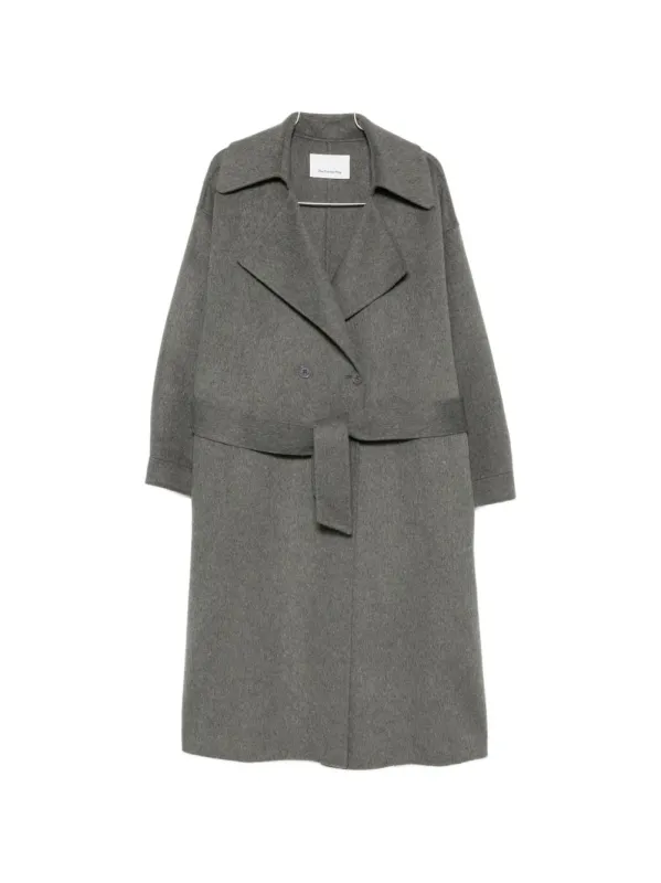 GREY ISSEN WOOL TRENCH COAT made by Frankie Shop