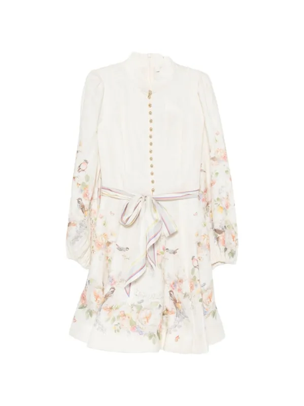 VALIANT LINEN MINI DRESS made by Zimmermann
