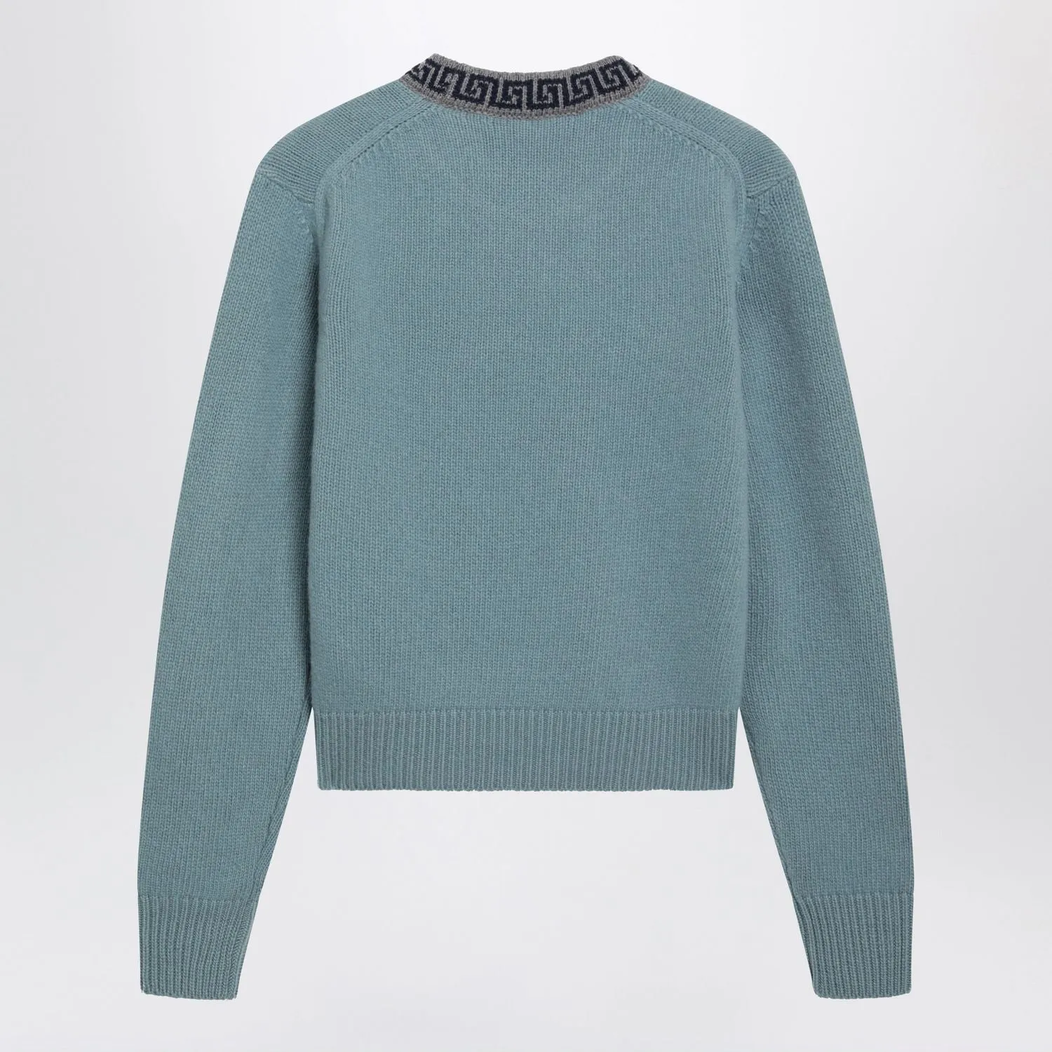 LIGHT BLUE WOOL AND CASHMERE CREWNECK SWEATER sold by Lord & Taylor product image thumbnail 2