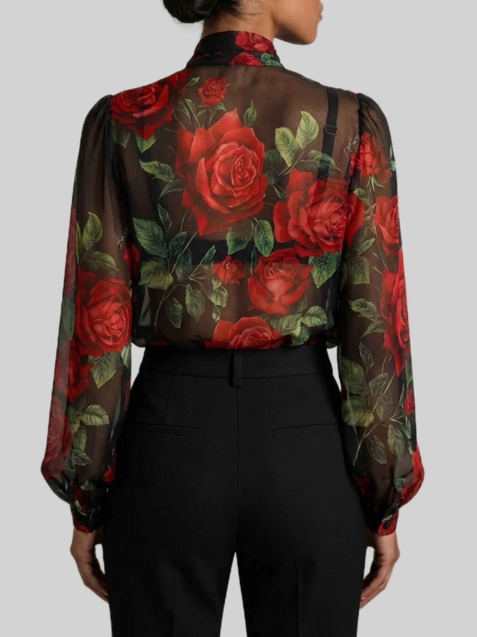 ROSEPRINT SILK CHIFFON BLOUSE sold by Lord & Taylor product image thumbnail 2