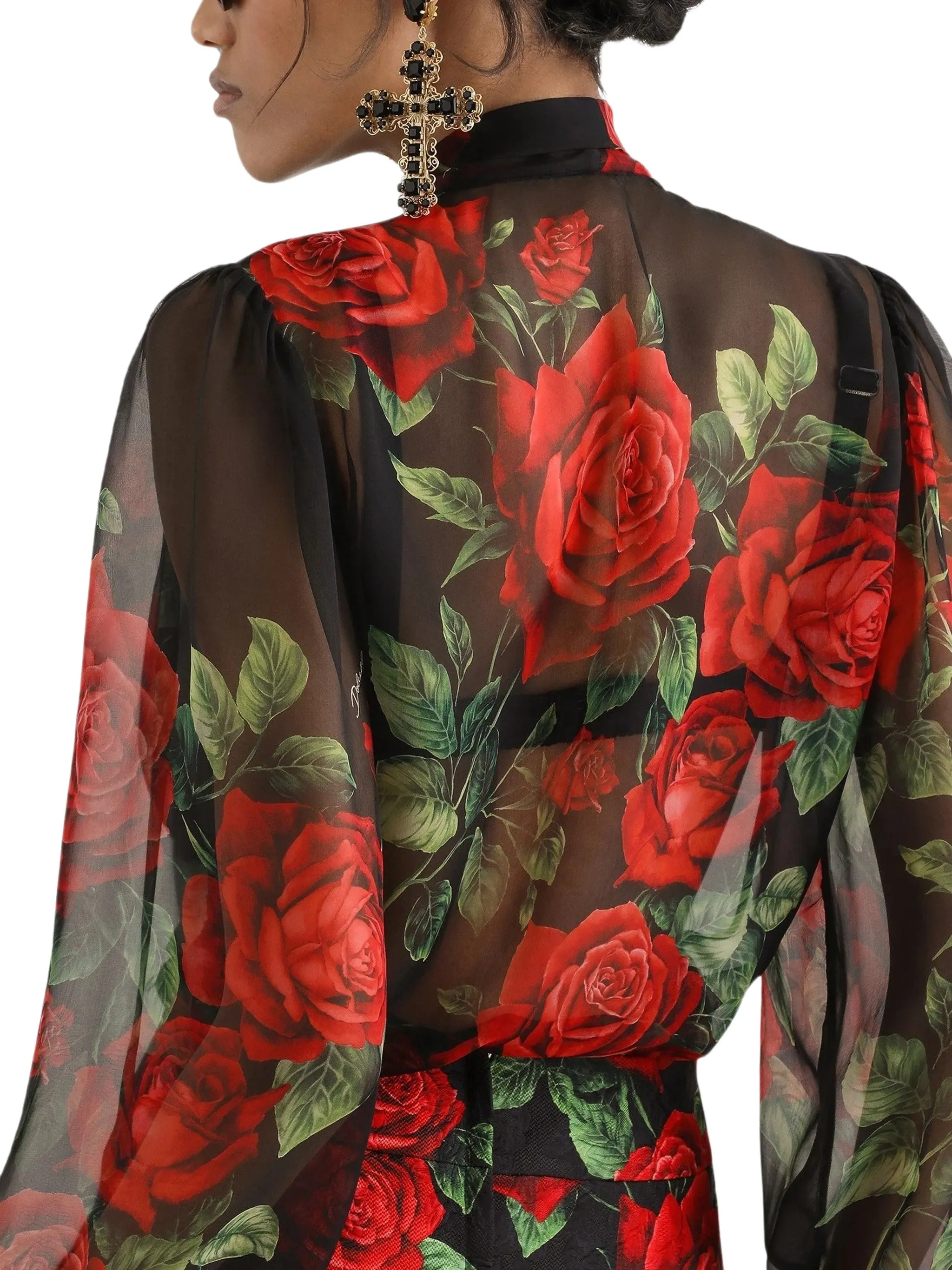 ROSEPRINT SILK CHIFFON BLOUSE sold by Lord & Taylor product image thumbnail 5