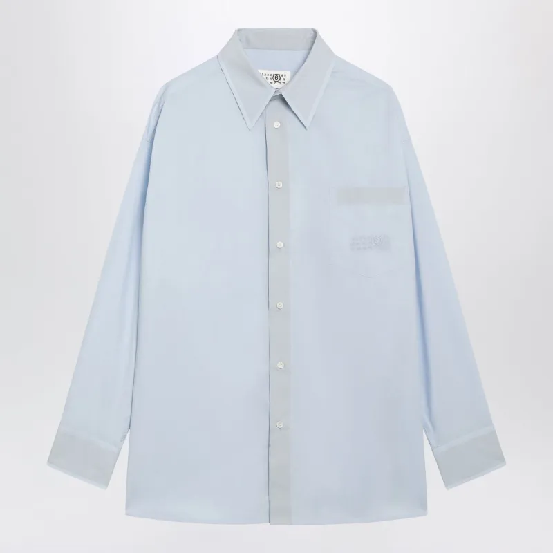 LIGHT BLUE COTTON POPLIN SHIRT made by Maison Margiela