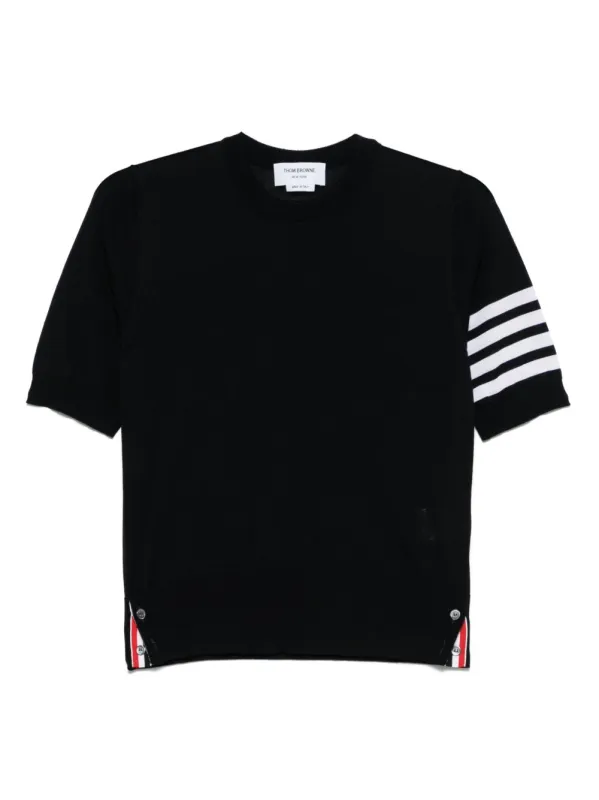 NAVY VIRGIN WOOL SWEATER made by Thom Browne