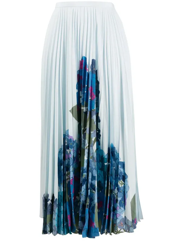 Valentino Garavani Floral Print Pleated Midi Skirt made by Valentino