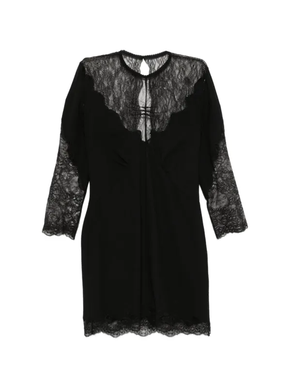 THE ATTICO BLACK VIRGIN WOOL DRESS made by The Attico