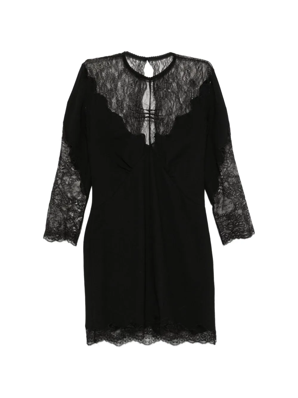 THE ATTICO BLACK VIRGIN WOOL DRESS sold by Lord & Taylor
