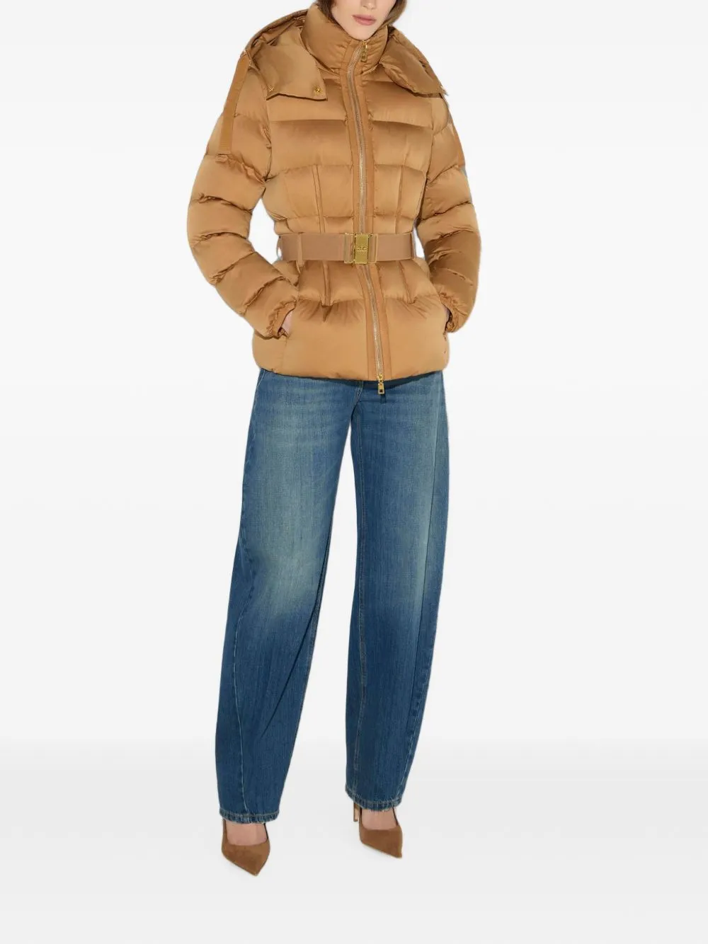 ELISABETTA FRANCHI QUILTED FAUX-FUR DOWN JACKET sold by Lord & Taylor product image thumbnail 3