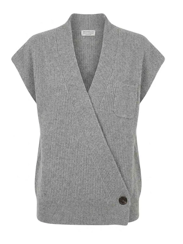 CASHMERE KNITTED VEST made by Brunello Cucinelli