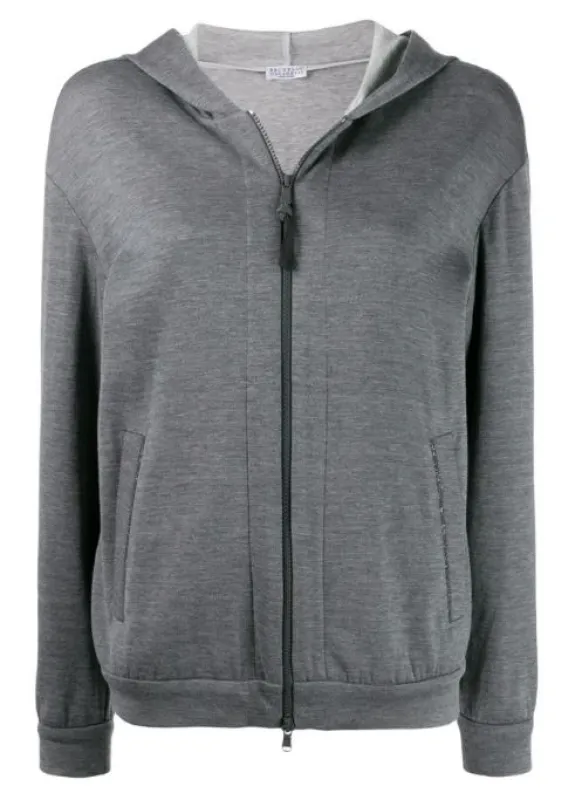 BRUNELLO CUCINELLI PRECIOUS ZIP HOODIE made by Brunello Cucinelli