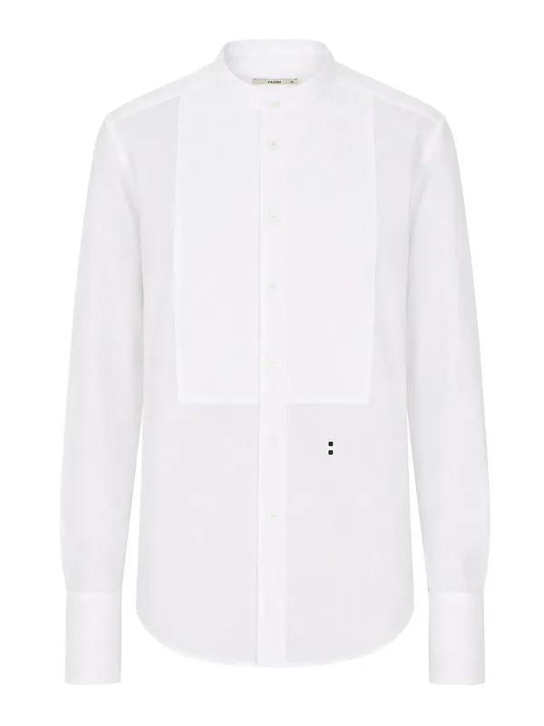WHITE WITH FRONTAL BUTTONS CLOSURE made by Fendi