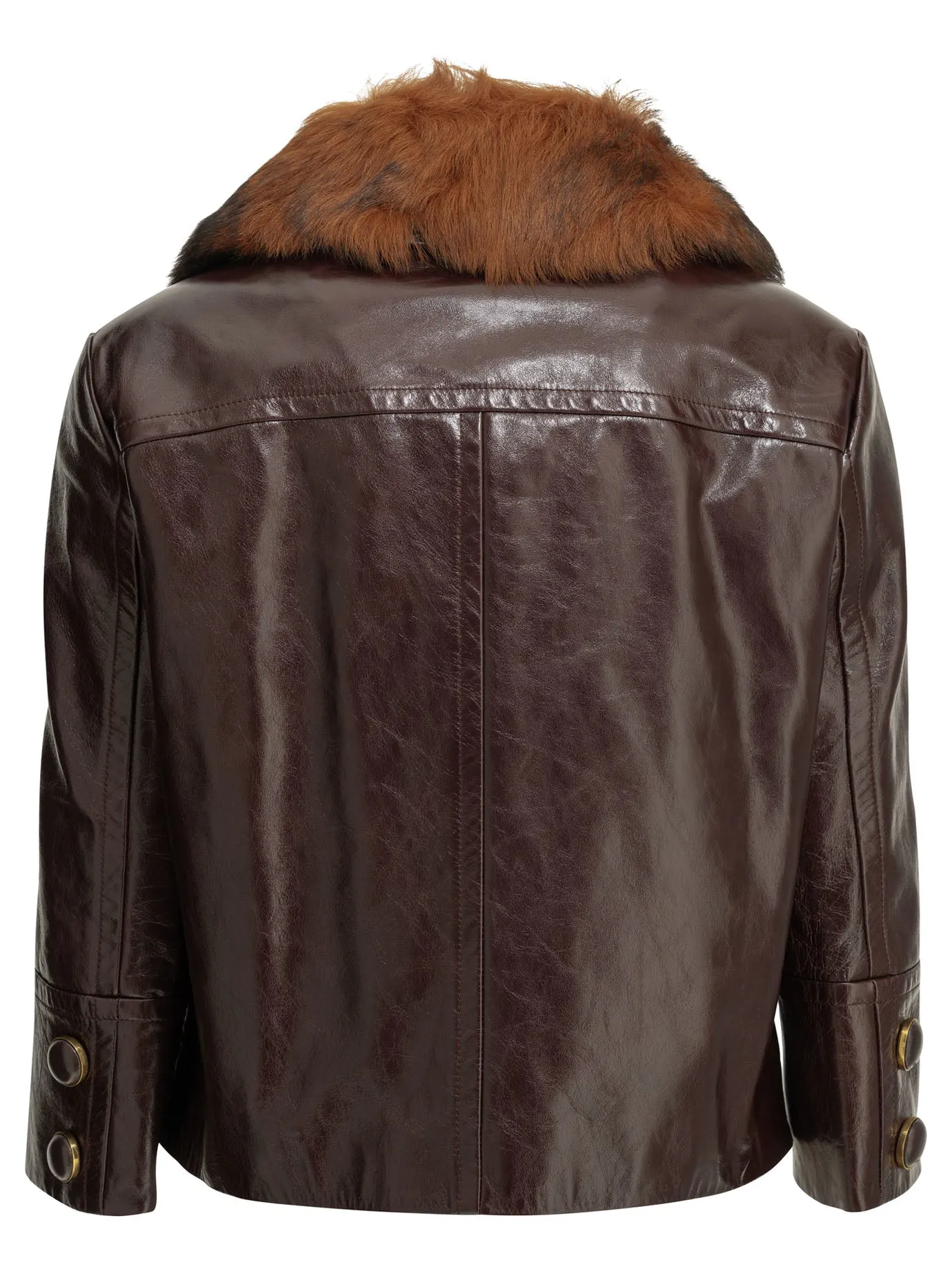 CROPPED LEATHER JACKET sold by Lord & Taylor product image thumbnail 2