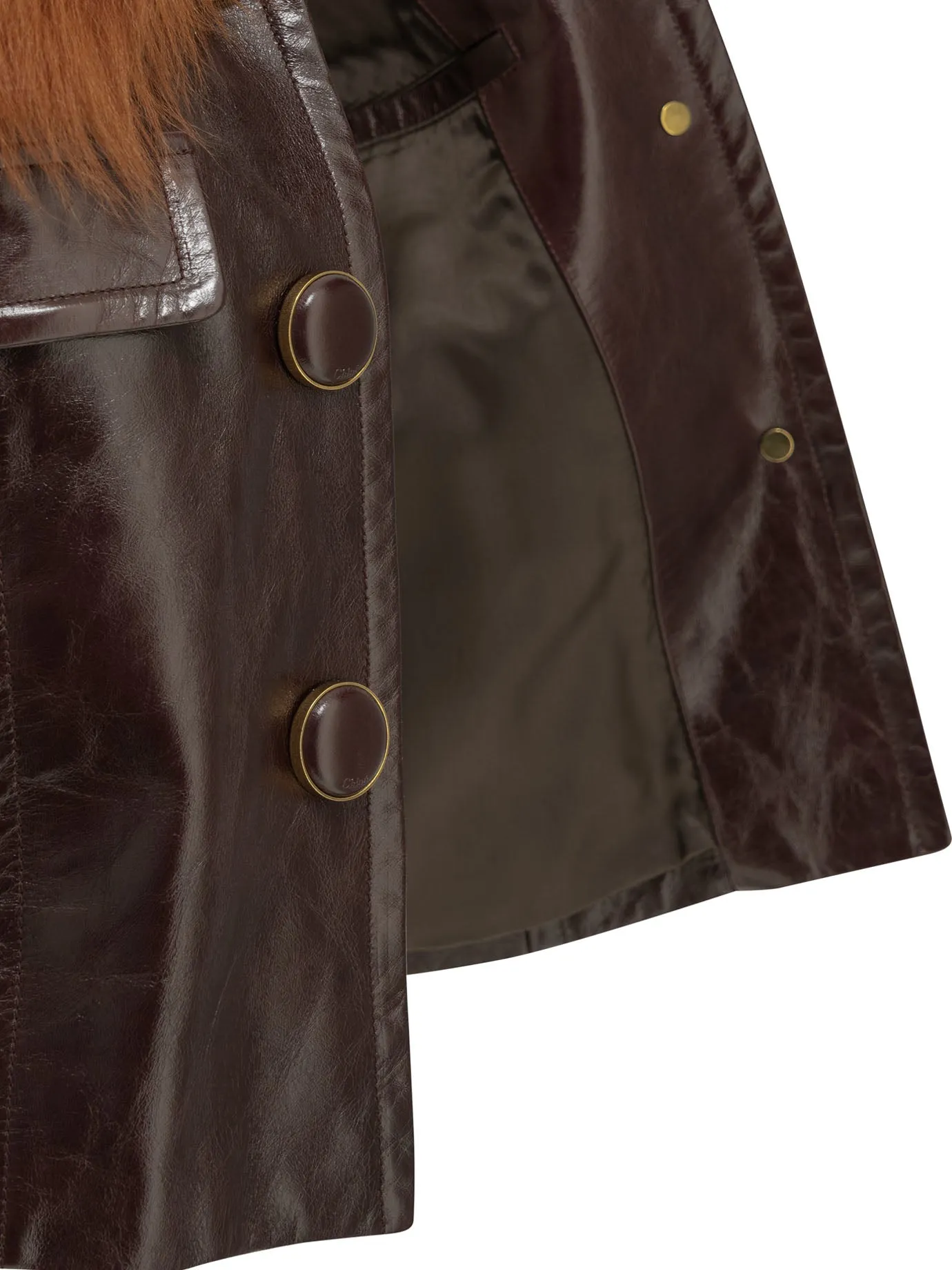 CROPPED LEATHER JACKET sold by Lord & Taylor product image thumbnail 4