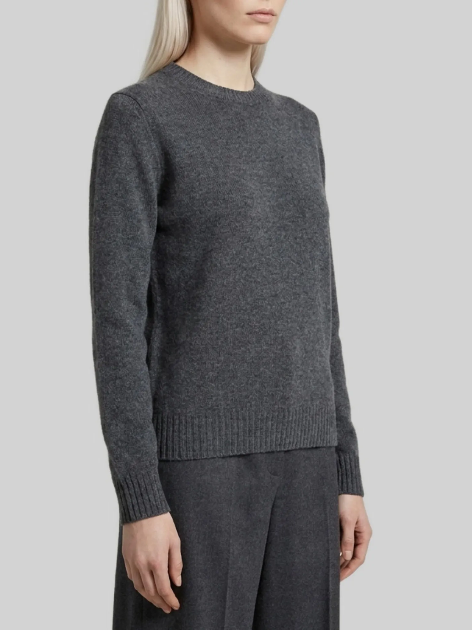 Lume sweater in dark grey cashmere sold by Lord & Taylor product image thumbnail 2