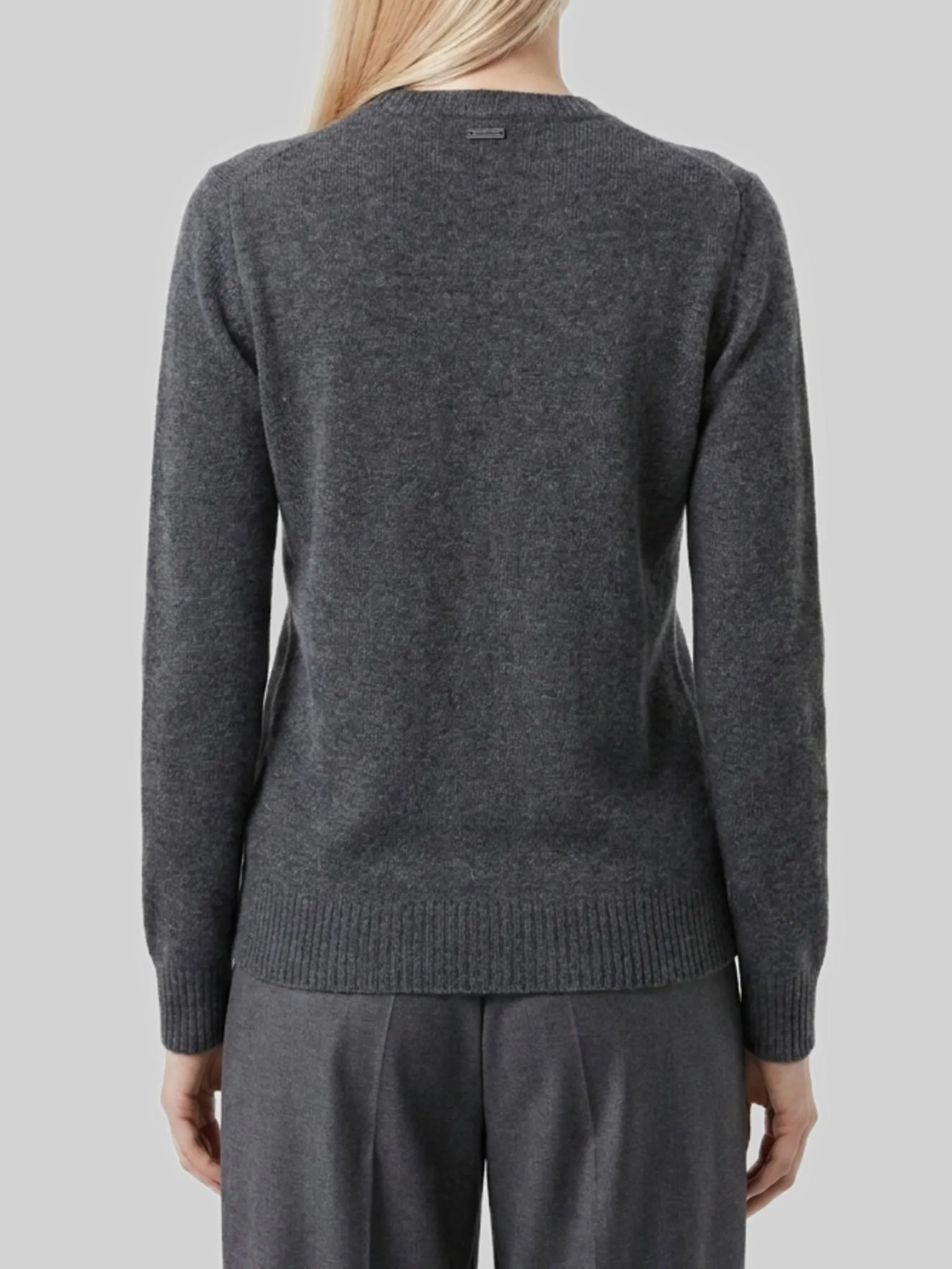 Lume sweater in dark grey cashmere sold by Lord & Taylor product image thumbnail 3