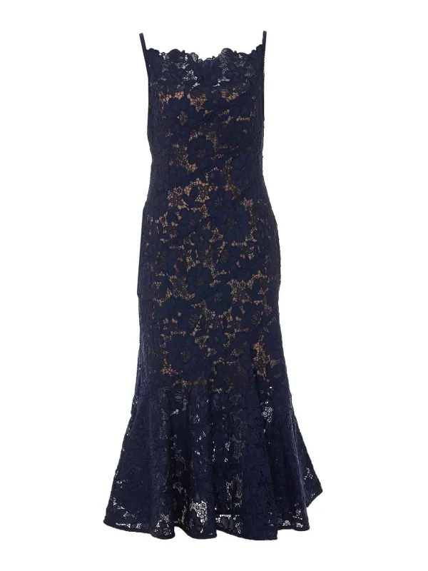 SPIRAL LACE MIDI DRESS made by Self-Portrait