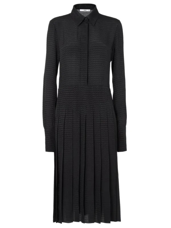 JACQUARD SILK DRESS made by Fendi