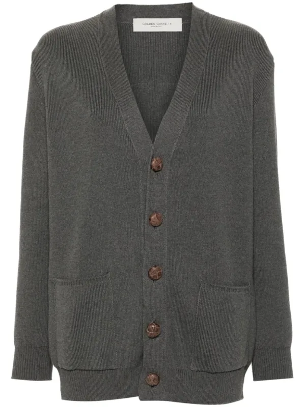CARDIGAN CON LOGO made by Golden Goose