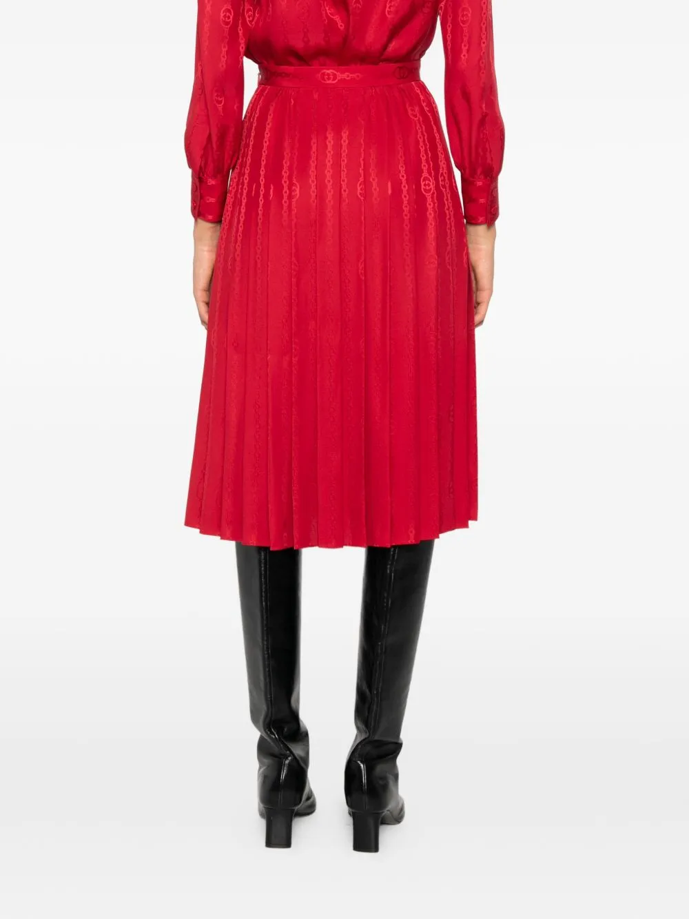 GUCCI WOMEN RED SILK SKIRT sold by Lord & Taylor product image thumbnail 3
