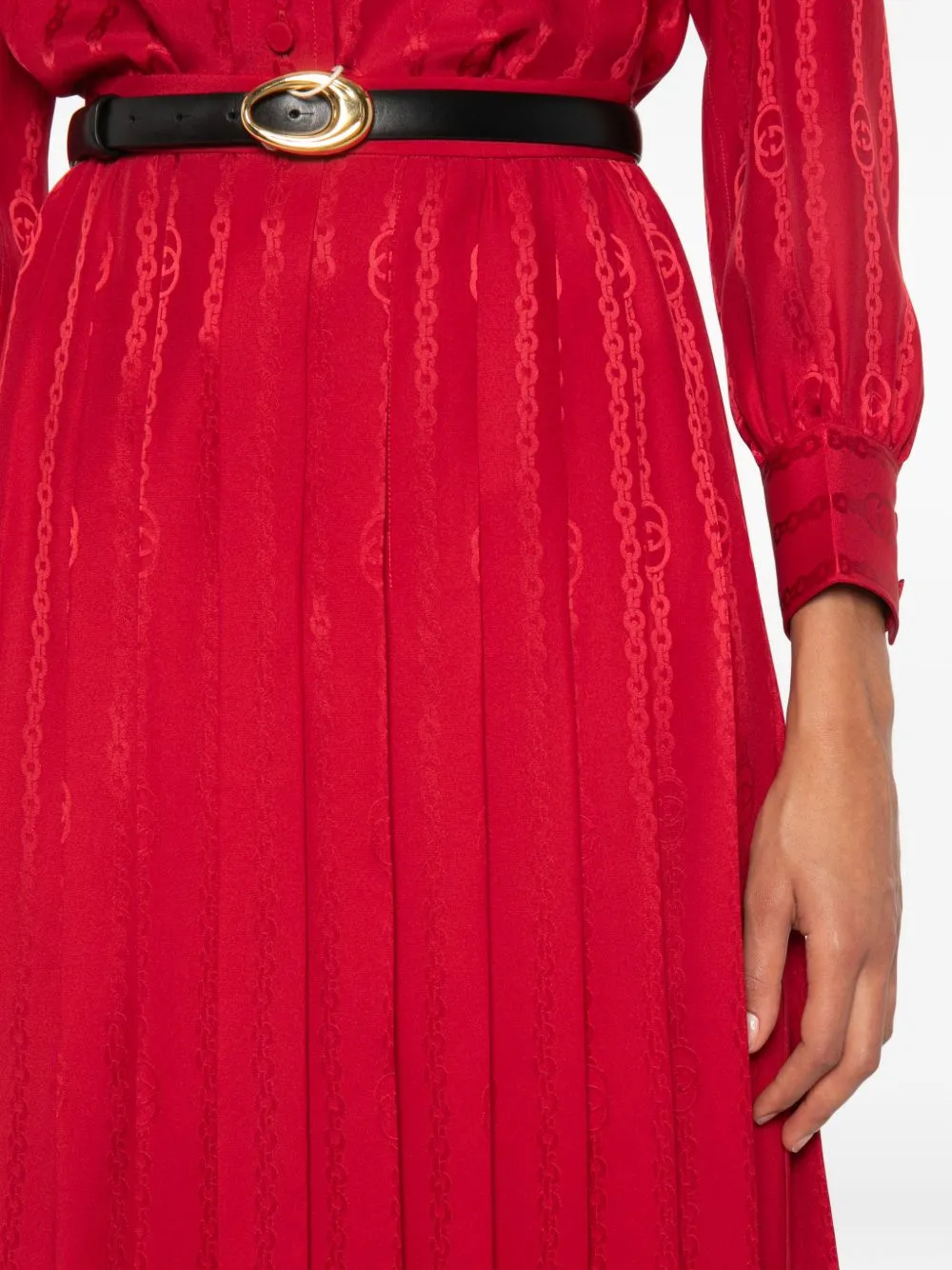 GUCCI WOMEN RED SILK SKIRT sold by Lord & Taylor product image thumbnail 4