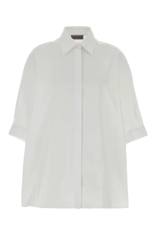 WHITE POPLIN OVERSIZE SHIRT made by Balenciaga