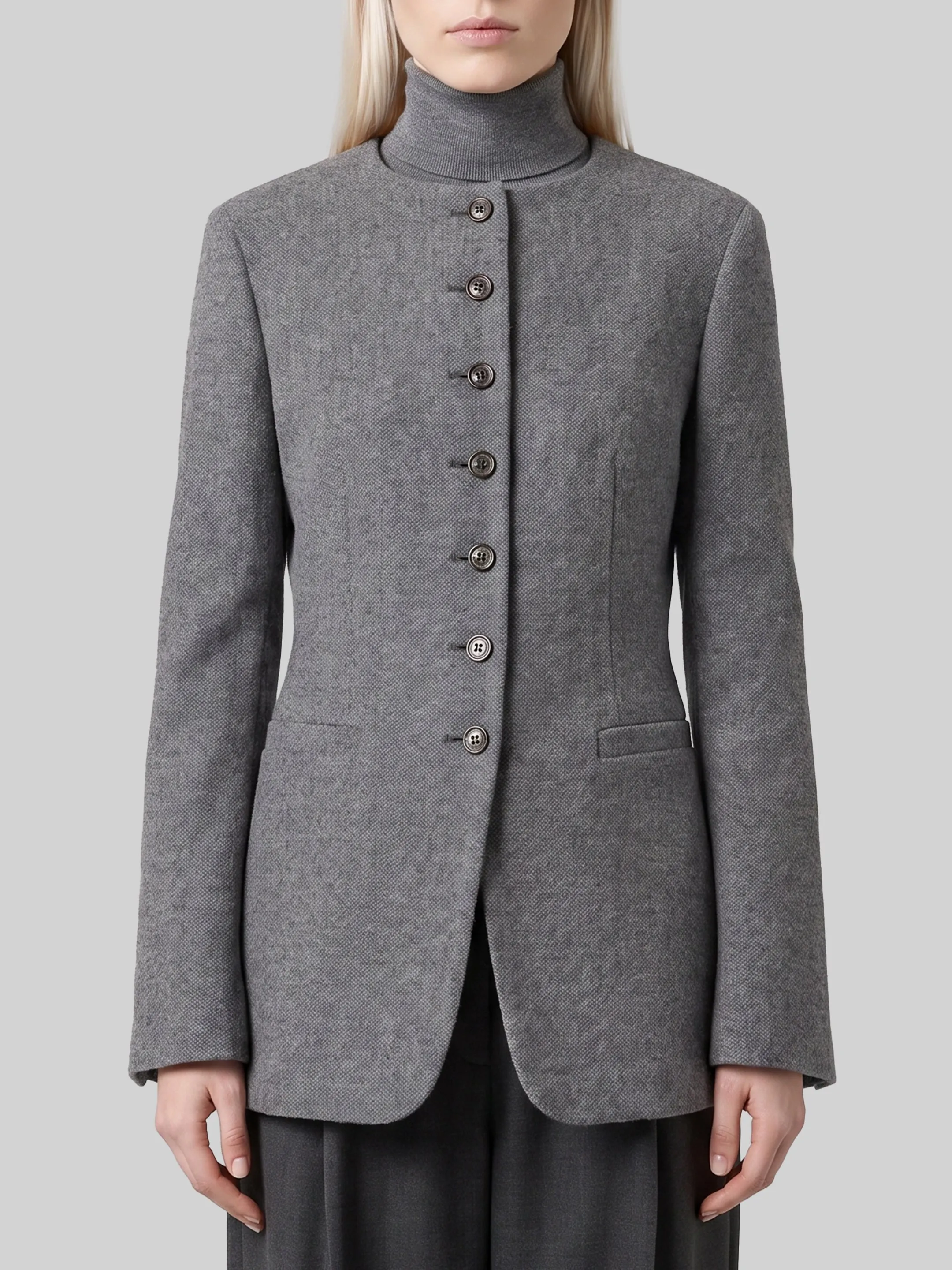 Dark grey crew neck Falla jacket sold by Lord & Taylor