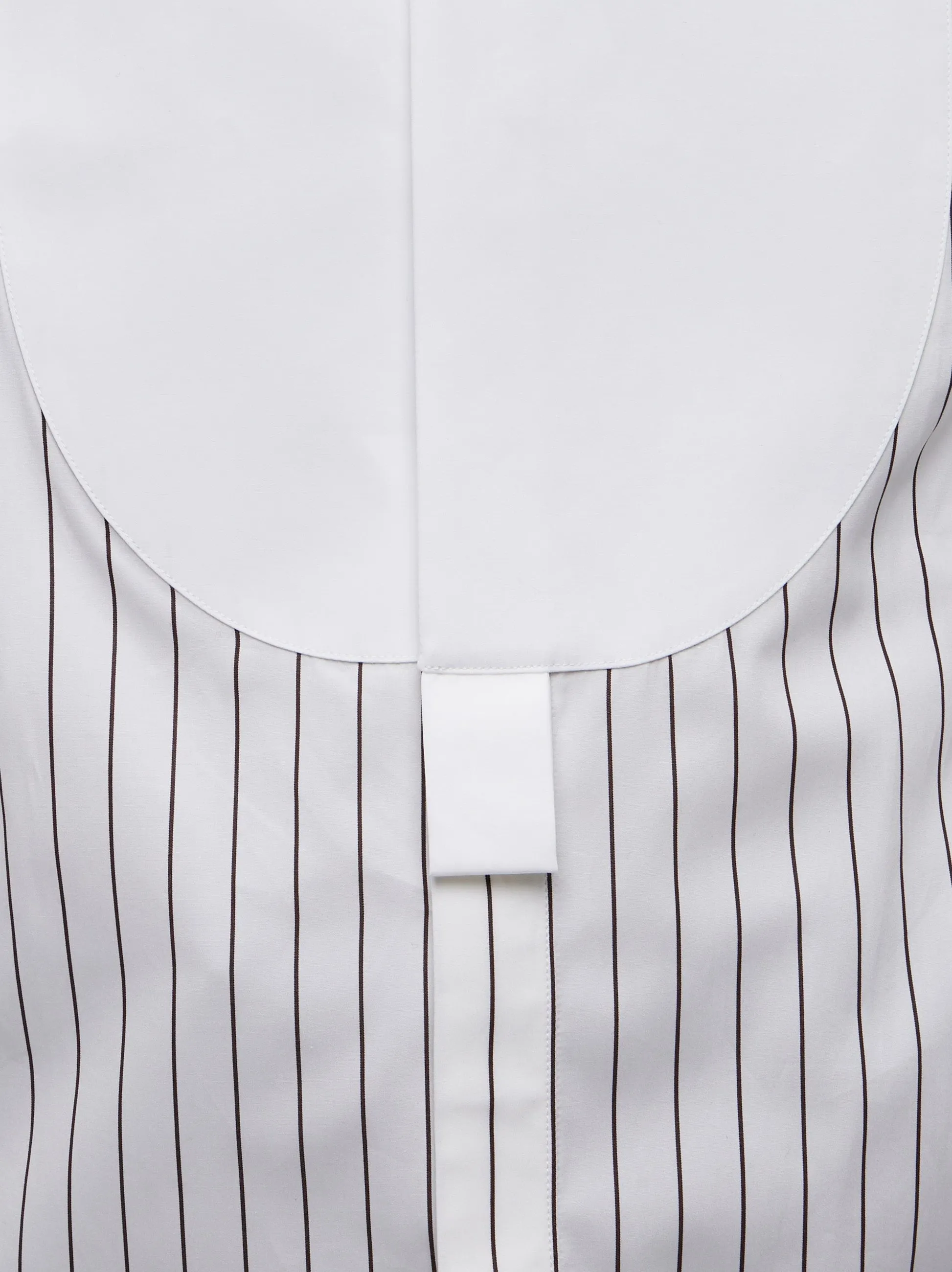 Salvatore Ferragamo Shirt — White/Black Pinstripe sold by Lord & Taylor product image thumbnail 4