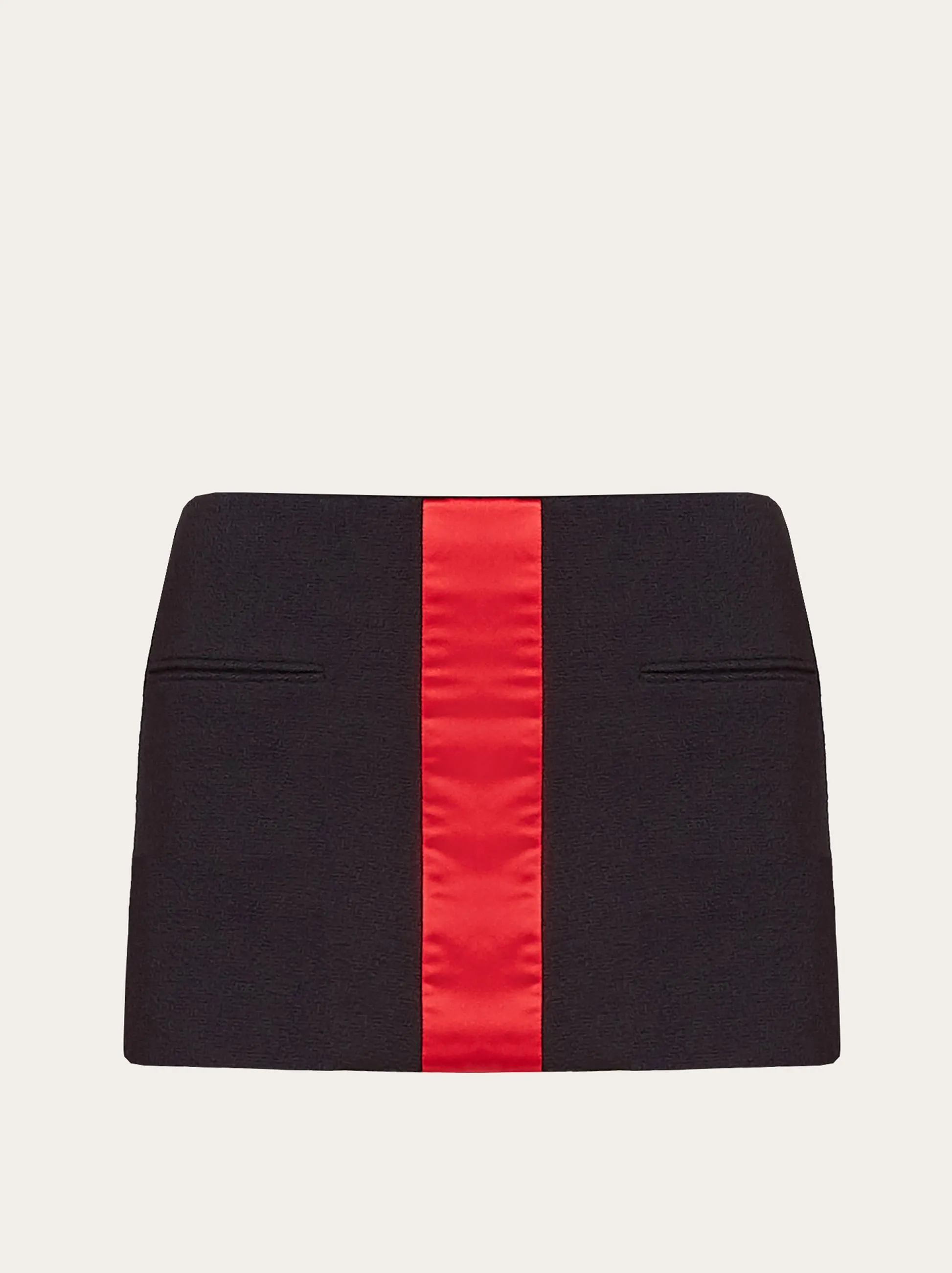Salvatore Ferragamo Colorblock Low Rise Mini Skirt — Black sold by Lord & Taylor