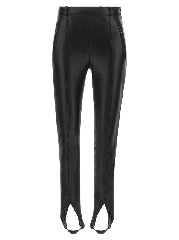 Leather fuseau made by Balmain
