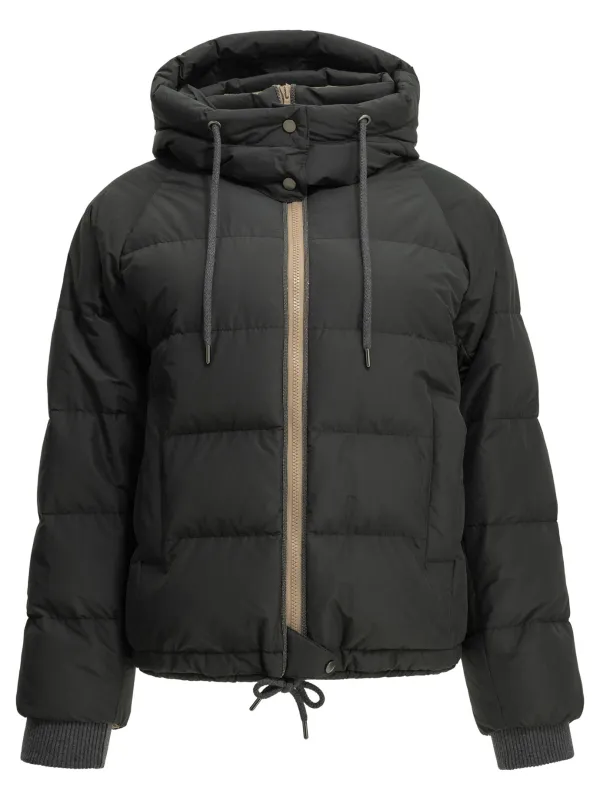 "Taffeta" Short Down Jacket made by Brunello Cucinelli