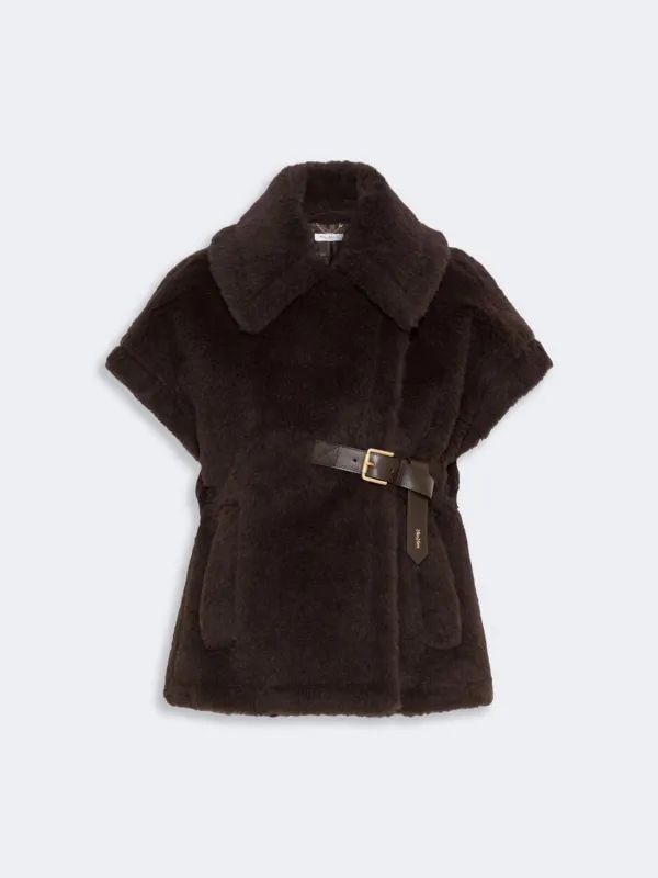 ALPACA AND WOOL TEDDY CAPE made by MaxMara