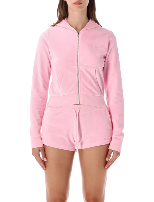 HOODIE VELOUR CRYSTAL made by Sporty and Rich