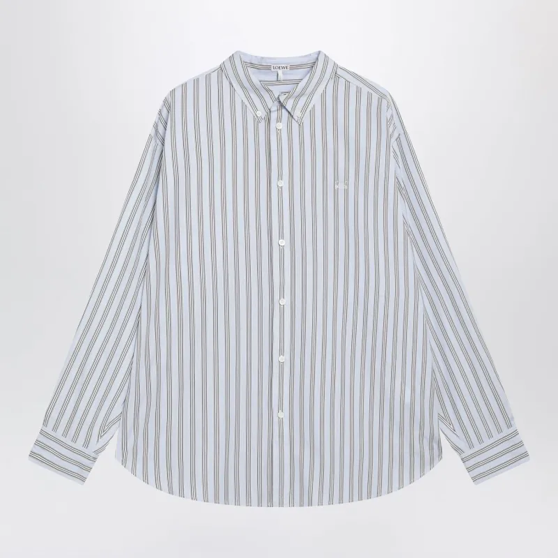 LIGHT BLUE STRIPED SHIRT made by Loewe