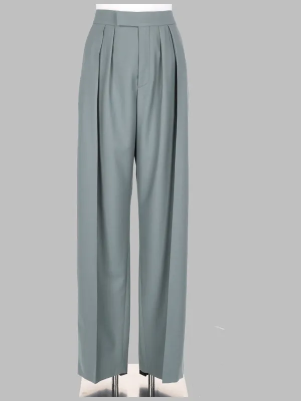 PANTALONE A SIGARETTA SARTORIALE IN GABARDINE DI LANA made by Chloe